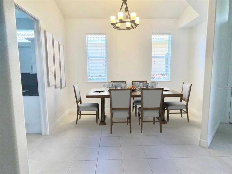 Virtually Staged Formal Dining Room