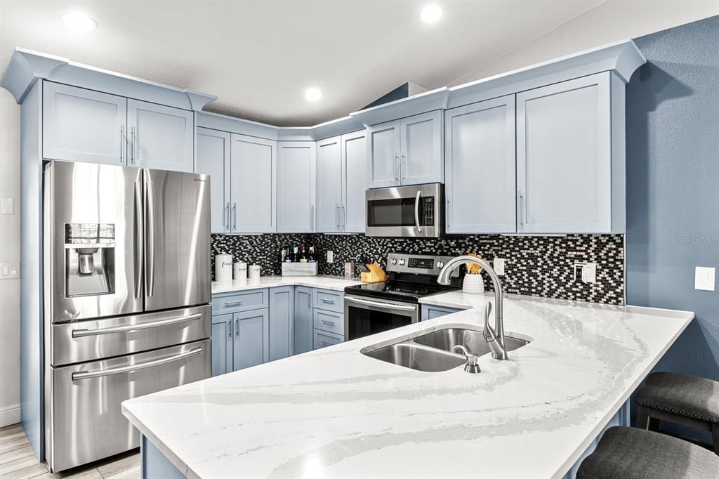 "Marble Style" Quartz Countertops