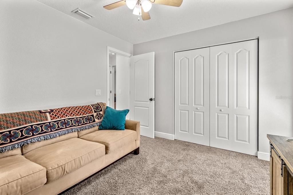 Bedroom 3 w/ Double BiFold Closet Doors