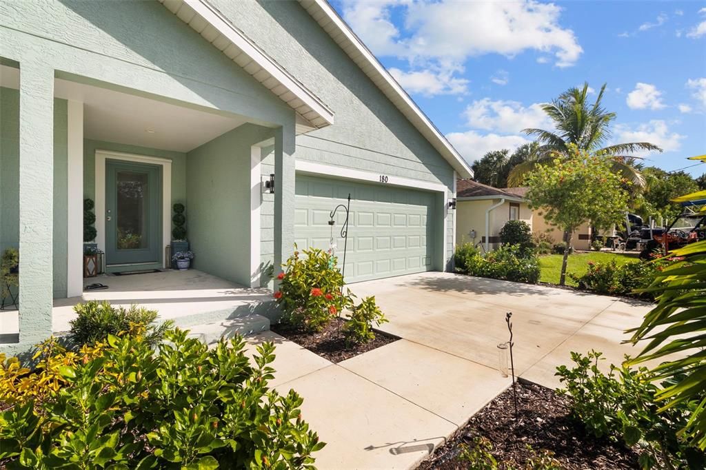 Front of home and garage