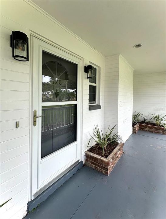 FRONT DOOR with Glass Storm Door