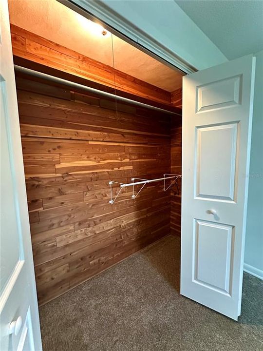 Cedar Lined Guest Bedroom Closet