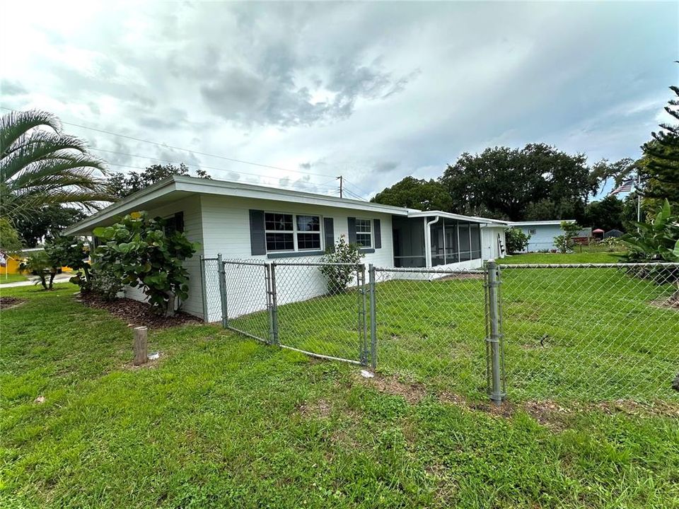 Fenced Backyard with View of Intracoastal Waterway