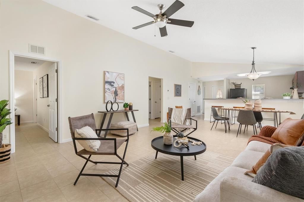 Living Room and Dining Area