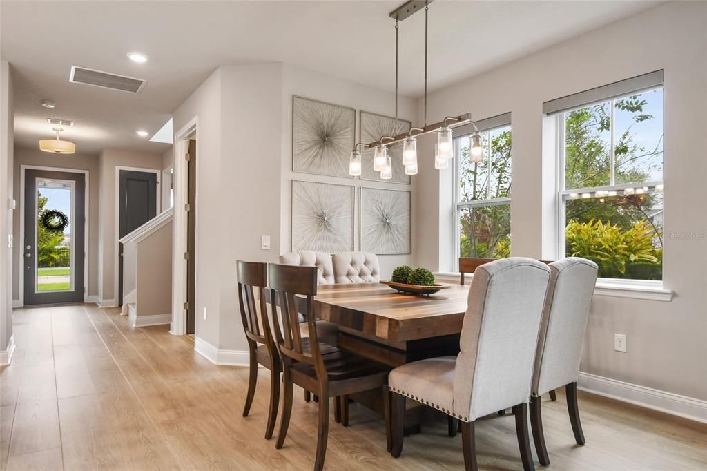 Dining Room with Large Windows