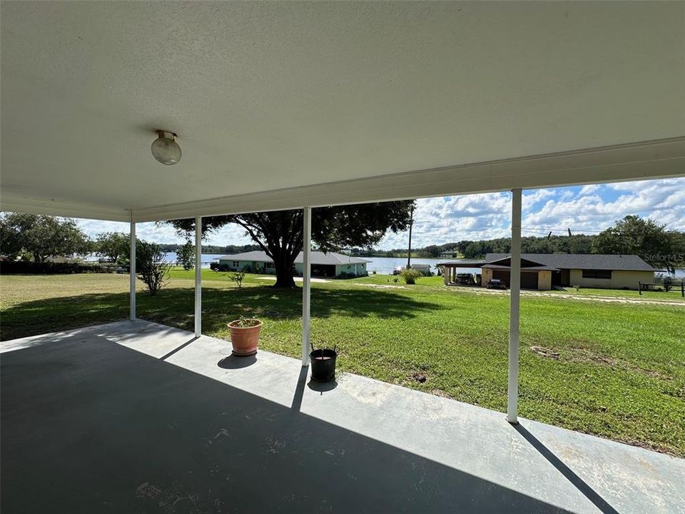 This 33'x12' covered lanai is the perfect place to share a meal with family and friends, play games in the large backyard, or just sit and enjoy the beautiful view.