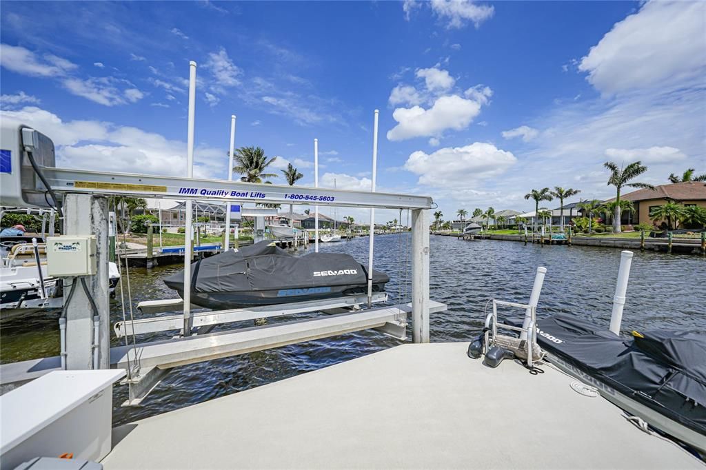 Dock and boat lift