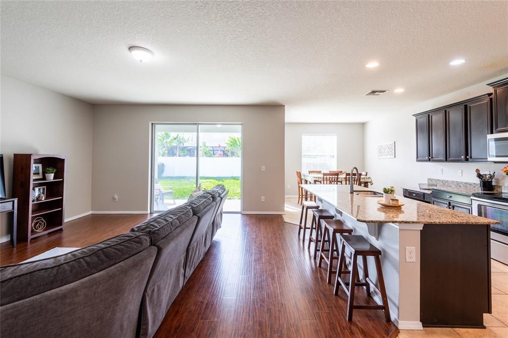 Great room kitchen combination