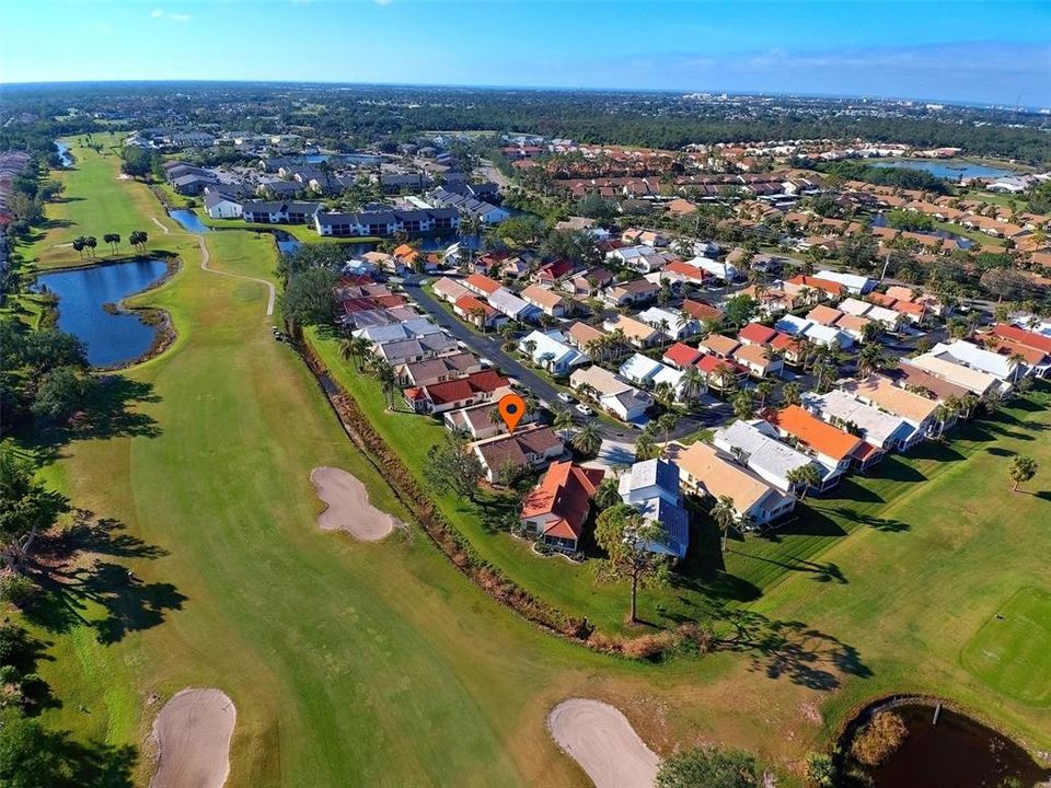 Another view of villa and the public, 18 holes Capri Isles golf course.