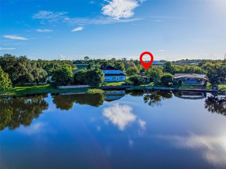 Aerial View Of The Home From The Back