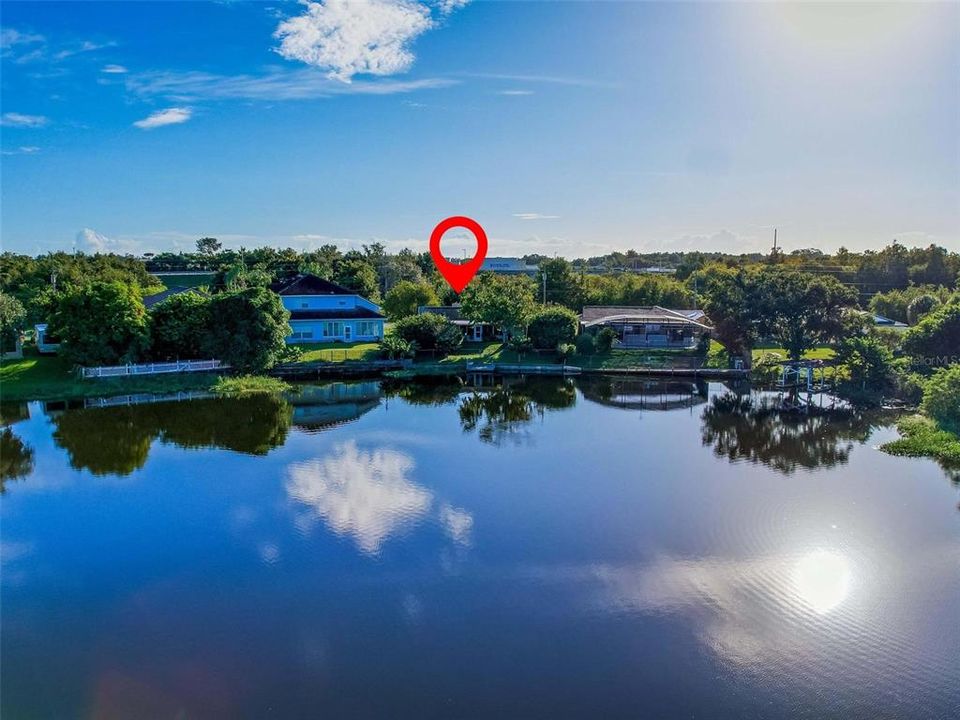 Aerial View Of The Home From The Back