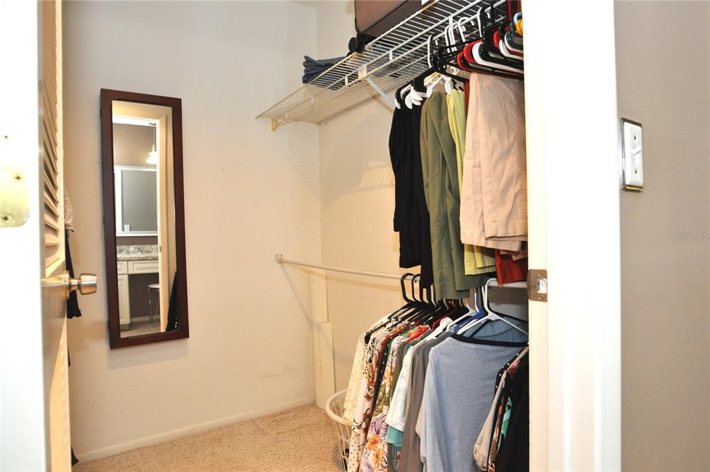 Primary walk-in closet