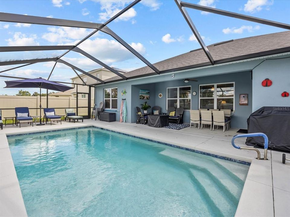 Pool and covered patio