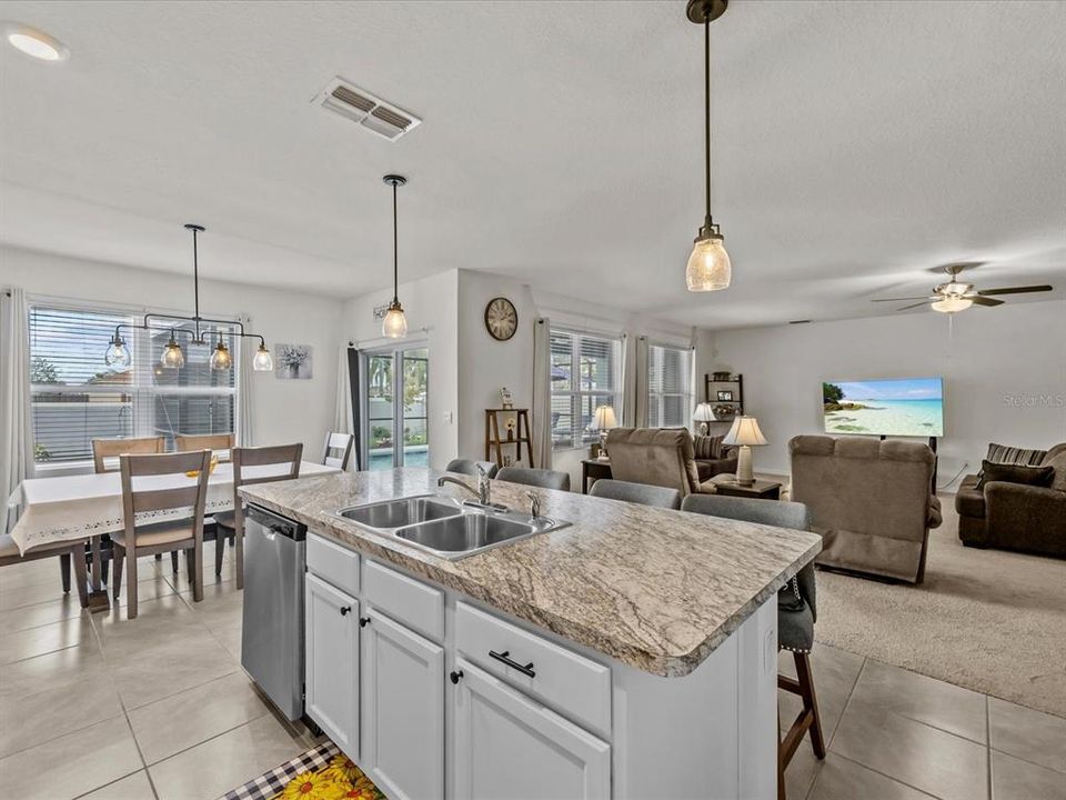 Kitchen with island