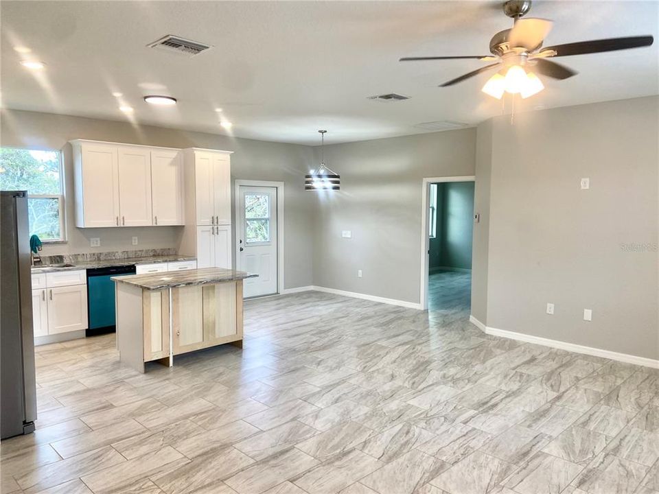 Great room to open kitchen