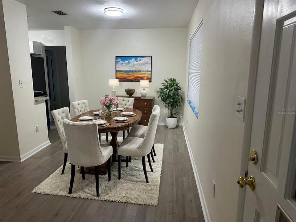 Dining Area Virtually Staged