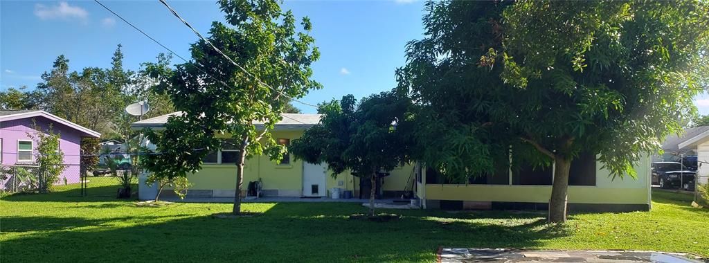 View of the house from backyard