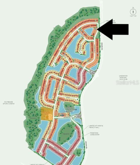 Site map: Lot 115 - Western facing lanai with lake views!