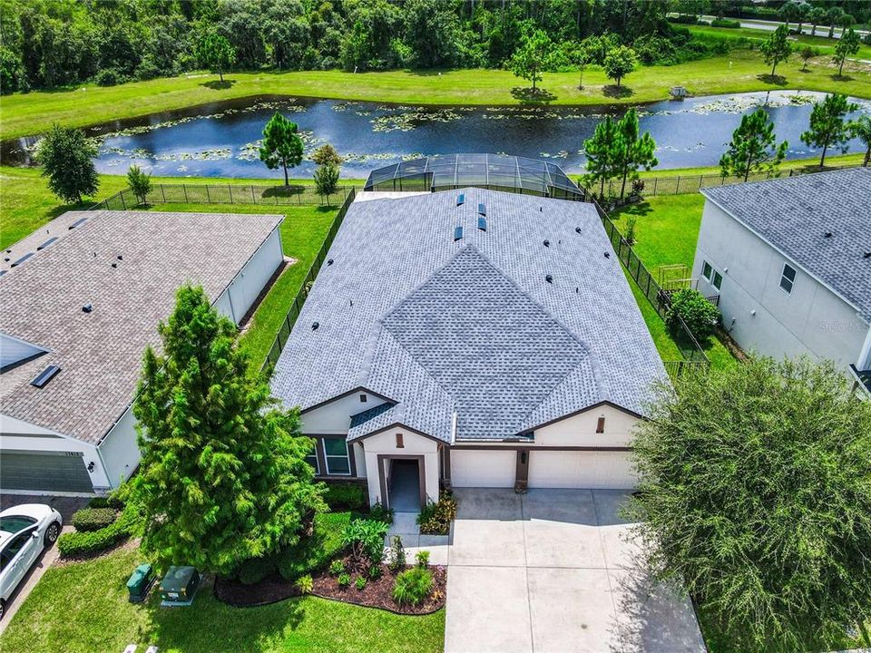 No rear neighbors. Home backs up to a community pond