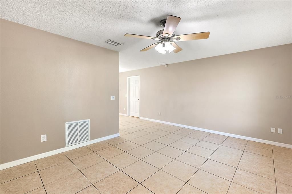 Living room from front door