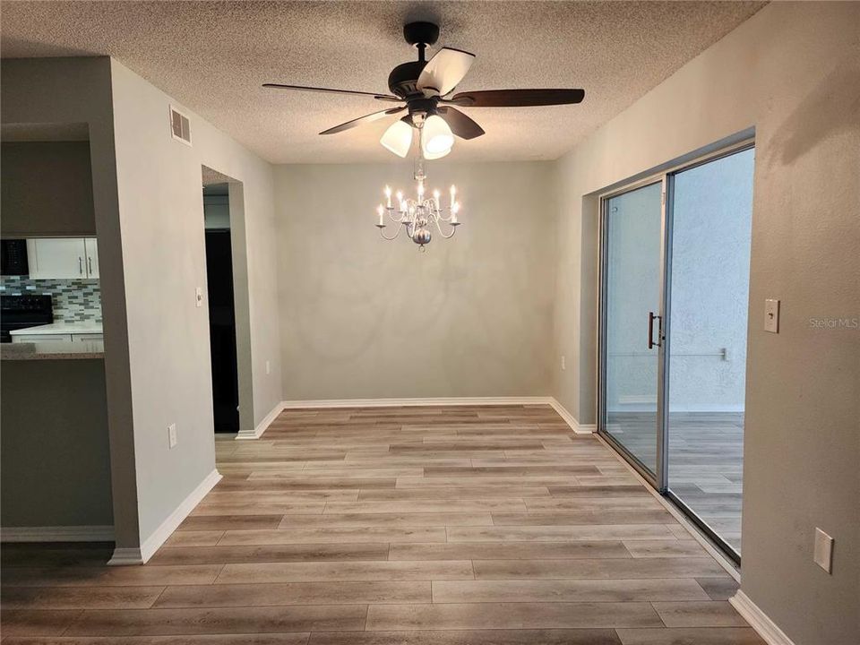 Dining area next to the kitchen