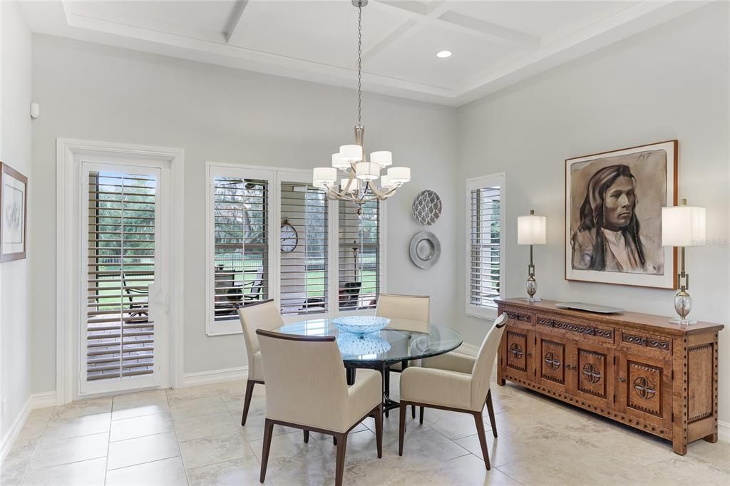 Dining space off the kitchen