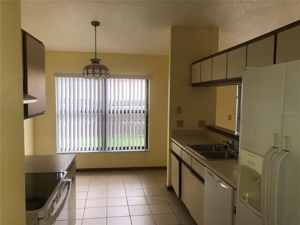 Kitchen Area with Dinette in rear