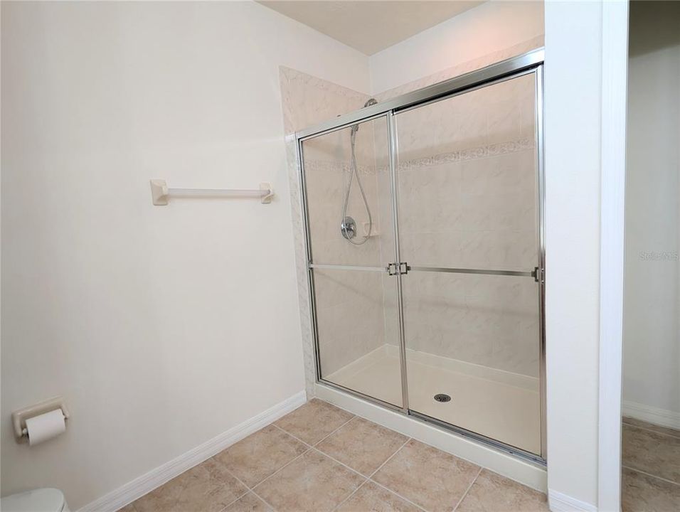 Primary bath walk-in shower