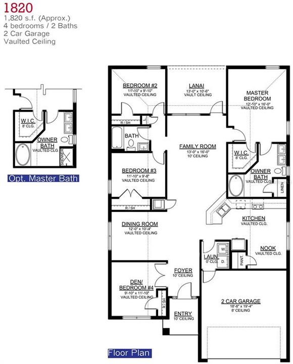 1820 Floor Plan