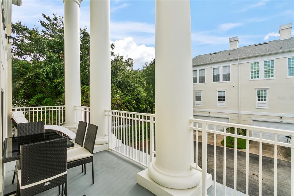 Balcony on the second floor