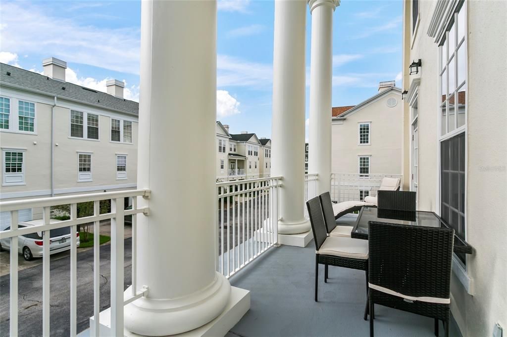 Balcony on the second floor