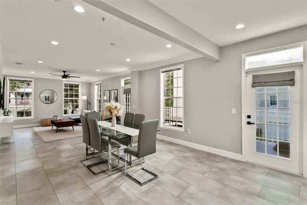 Dining room on the second floor