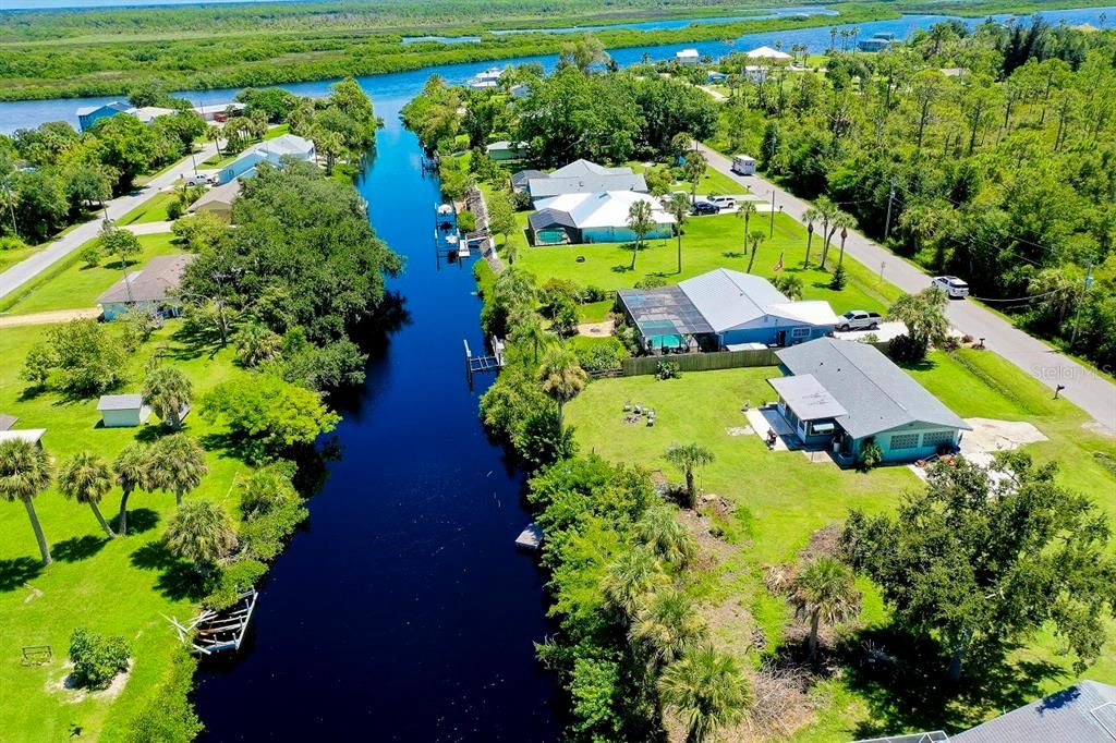 Canal to Myakka from backyard