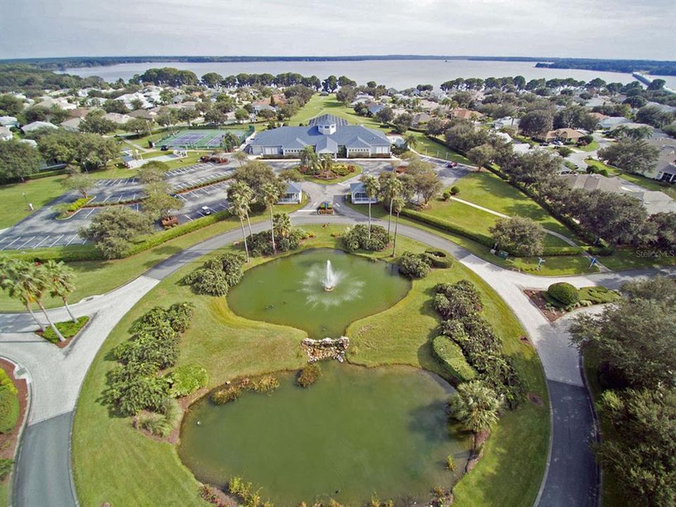 Aerial of Royal Harbor on Little Lake Harris