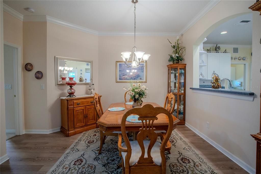 Dining Room with pass-thru to Kitchen