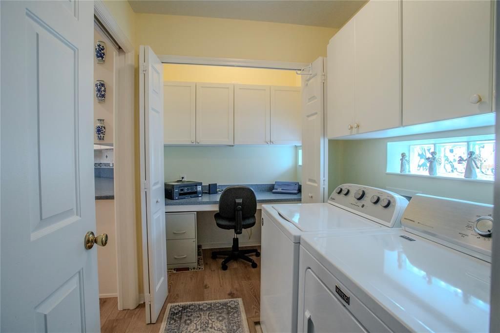 Laundry Room with Closet "Office" off Kitchen