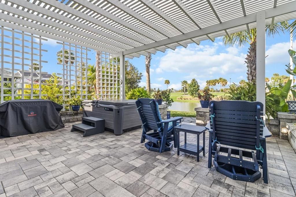 Pergola Covered Back Patio