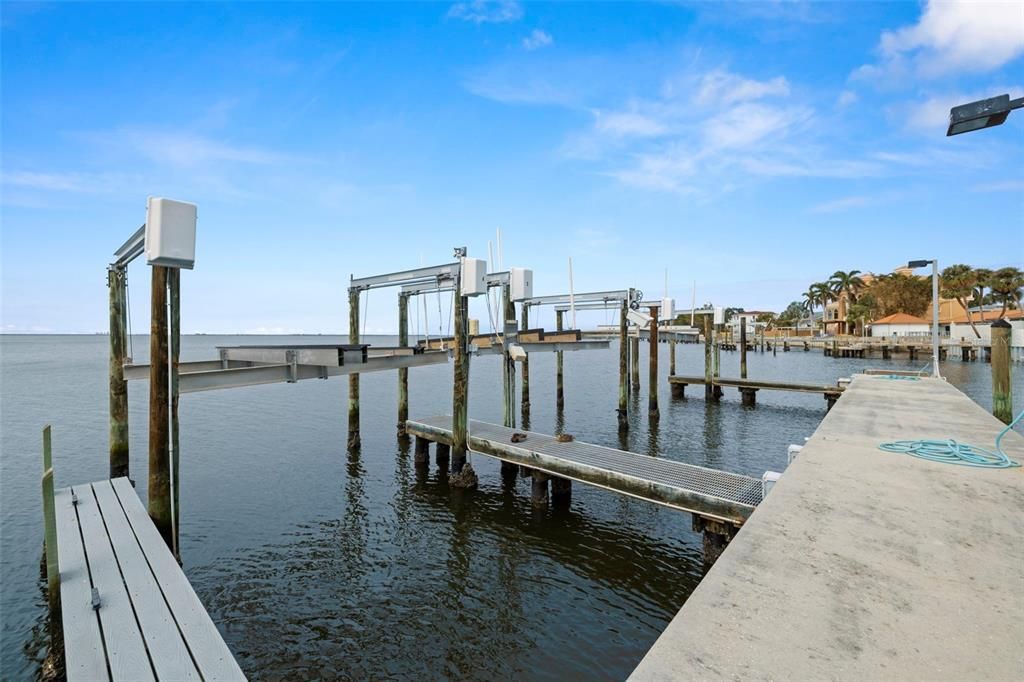 BOAT DOCK WITH ASSIGNED BOAT SLIP WITH LIFT