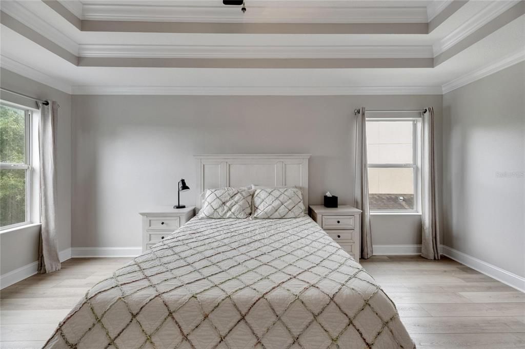 Owner’s Suite w/Coffered Ceilings