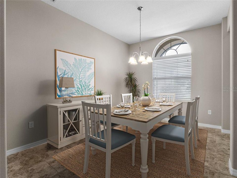 Dining Room Virtually Staged