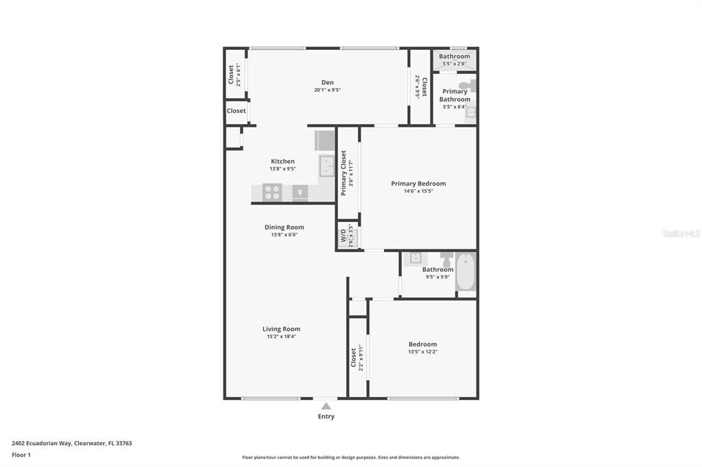 For Sale: $220,000 (2 beds, 2 baths, 1400 Square Feet)