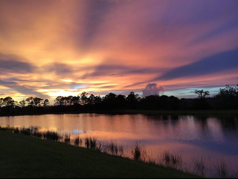 Sunset views from lanai