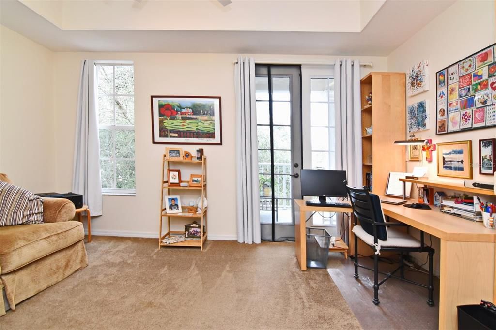 Primary Bedroom facing balcony