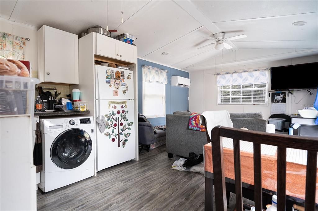 Mother-in-law kitchen and living room combo