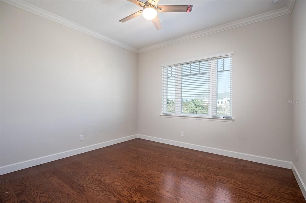 Bedroom 3 upstairs with engineered hardwood floors