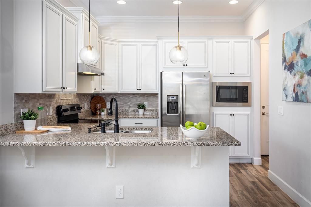 Gorgeous kitchen with a breakfast bar