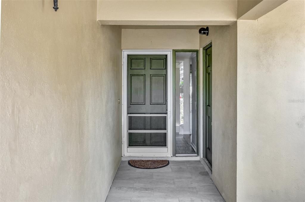 Your new home has a covered entry way