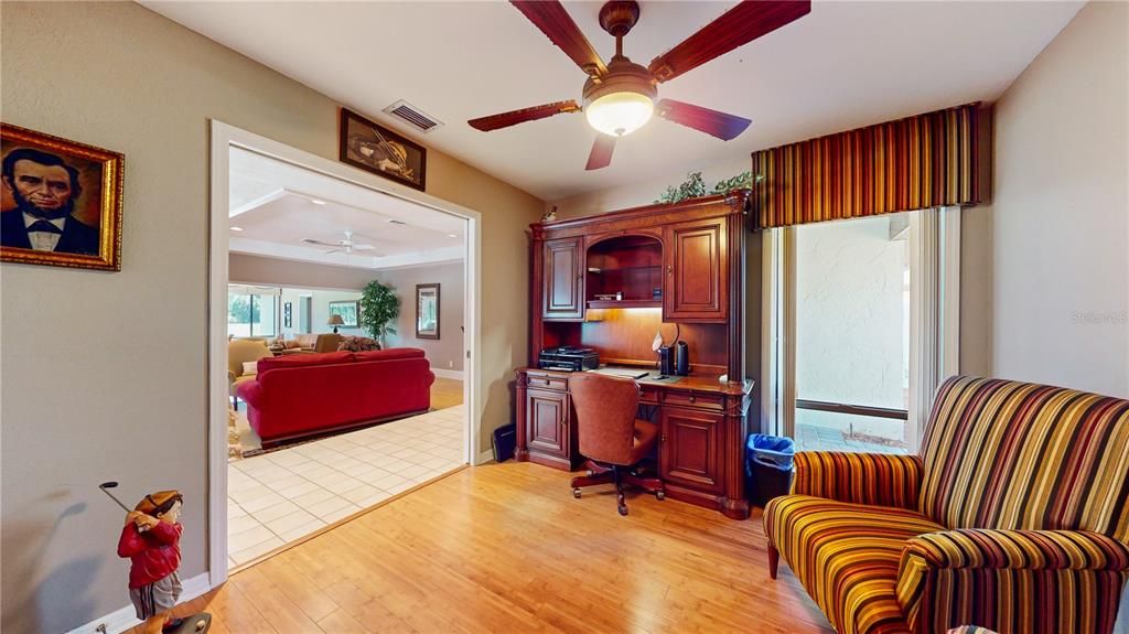 Cornice matches the chairs ! This home is impeccably decorated