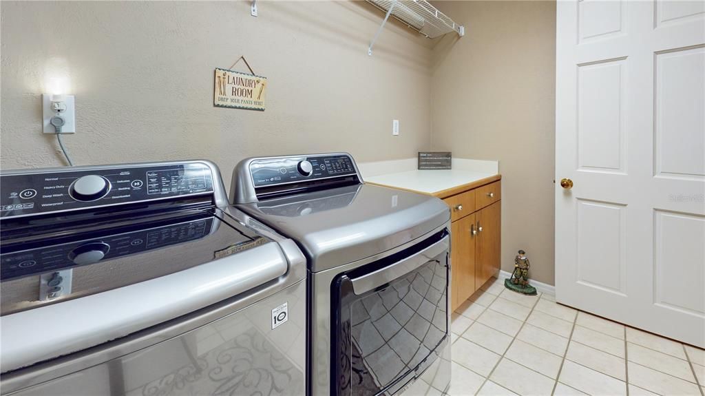 The laundry area