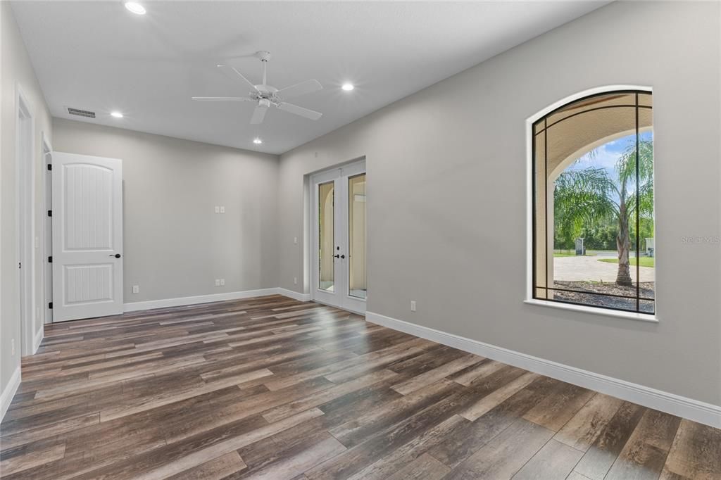 Bedroom 2 - Patio doors to front